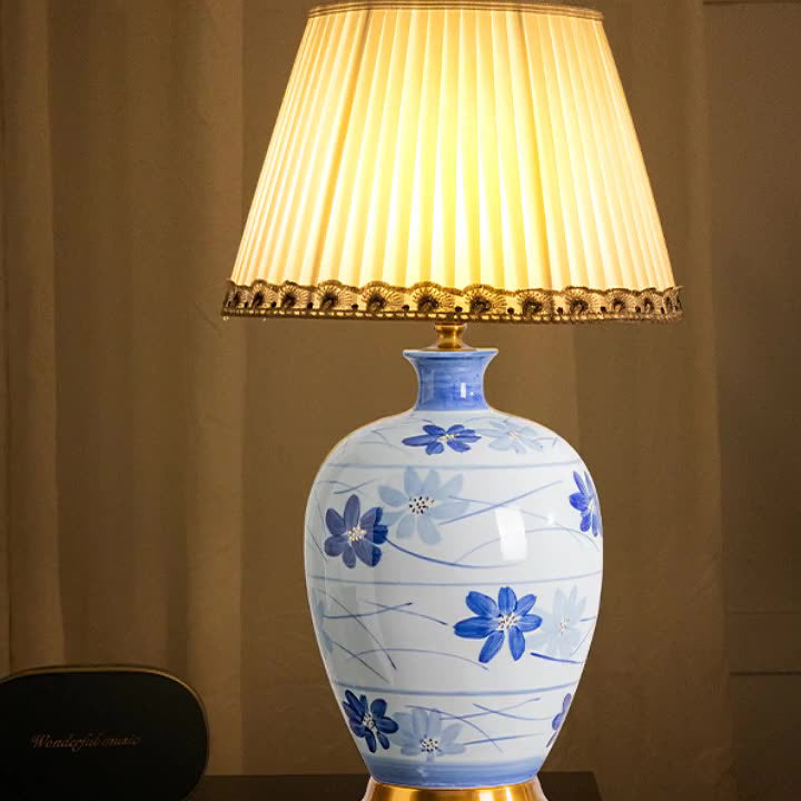 Blue White Porcelain Ceramic Table Lamp
