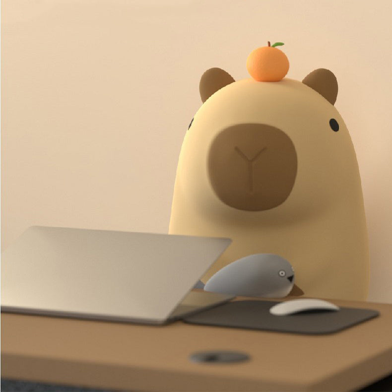 Cartoon Guinea Pig Silicone Table Lamp