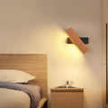 Wood Grain Aluminum Long Wall Lamp