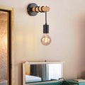 Hardware Solid Wood Arm Wall Lamp