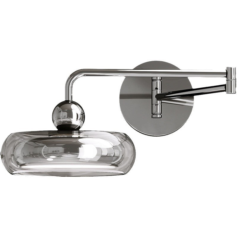Acrylic Glass Round Displaceable Wall Lamp