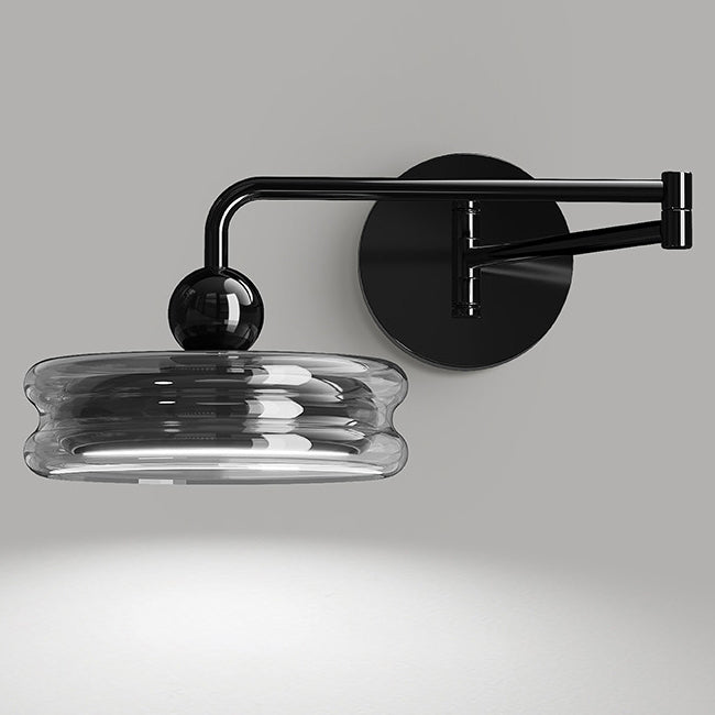 Acrylic Glass Round Displaceable Wall Lamp
