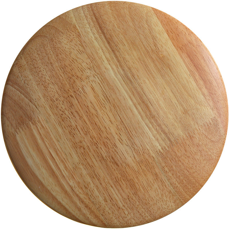 Geometry Circle Wood Grain Wall Lamp