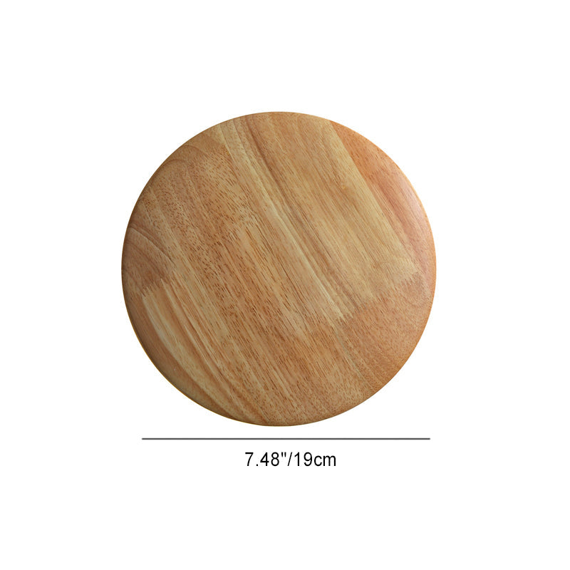 Geometry Circle Wood Grain Wall Lamp