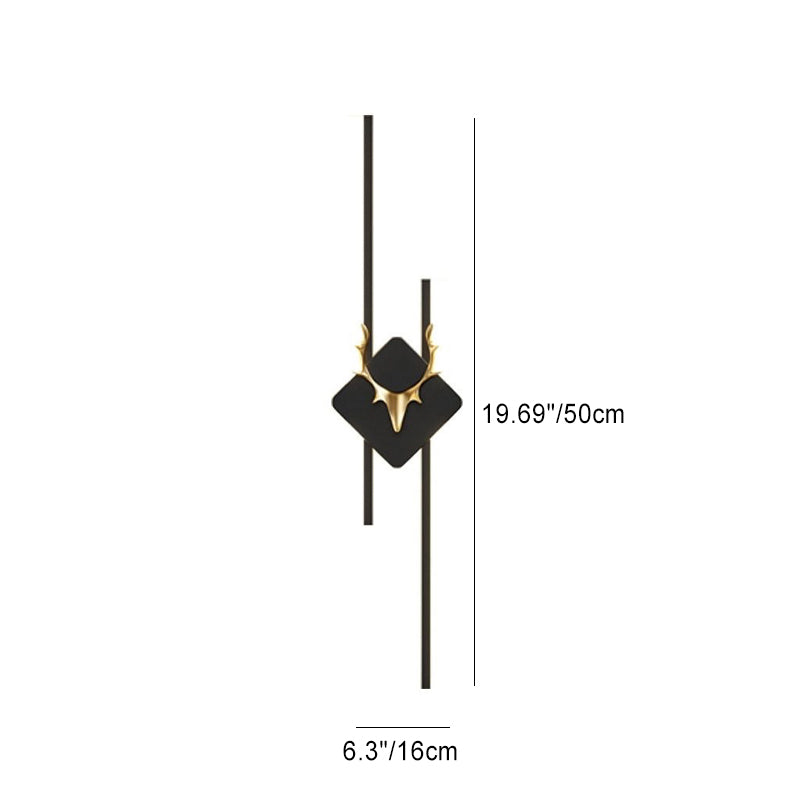 Antler Aluminum Acrylic Long Wall Lamp