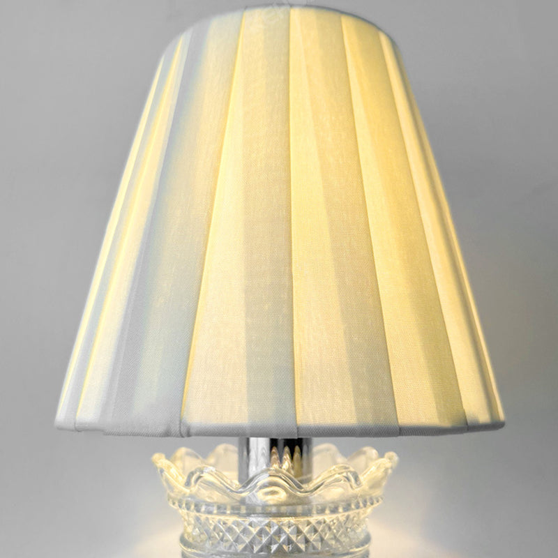 Fabric Round Stainless Steel Wall Lamp