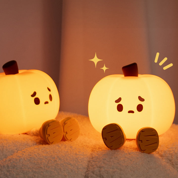 Pumpkin Silicone Night Bedroom Table Lamp