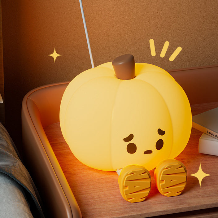 Pumpkin Silicone Night Bedroom Table Lamp