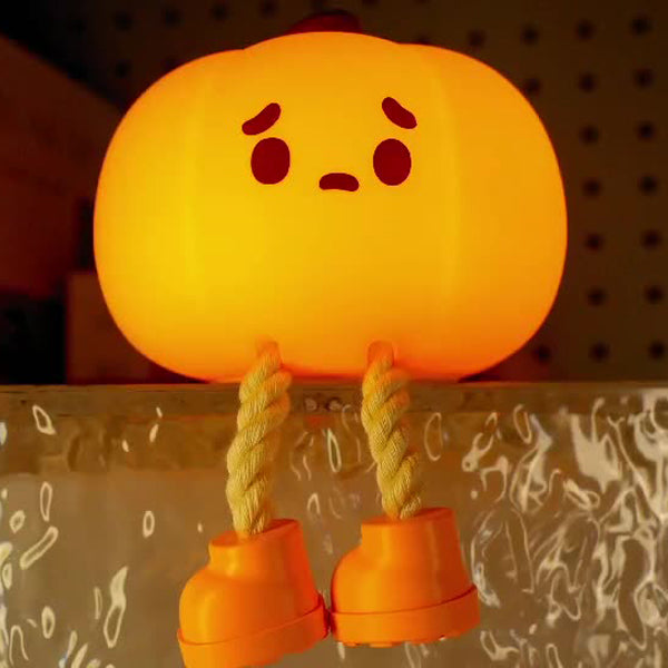 Pumpkin Silicone Night Bedroom Table Lamp