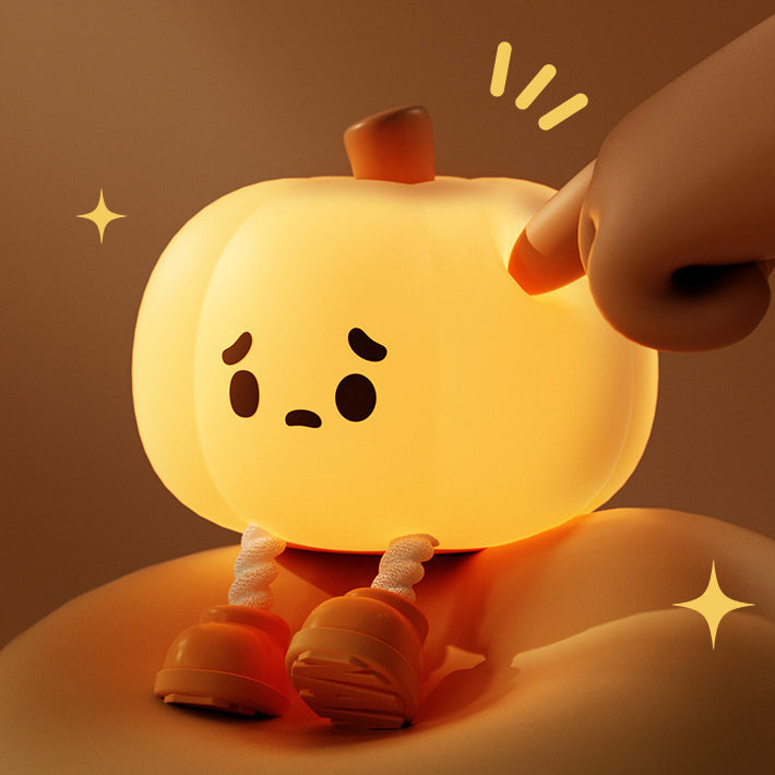 Pumpkin Silicone Night Bedroom Table Lamp