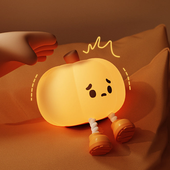 Pumpkin Silicone Night Bedroom Table Lamp