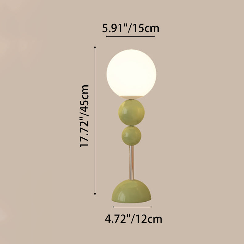 Iron PE Round Ball Table Lamp