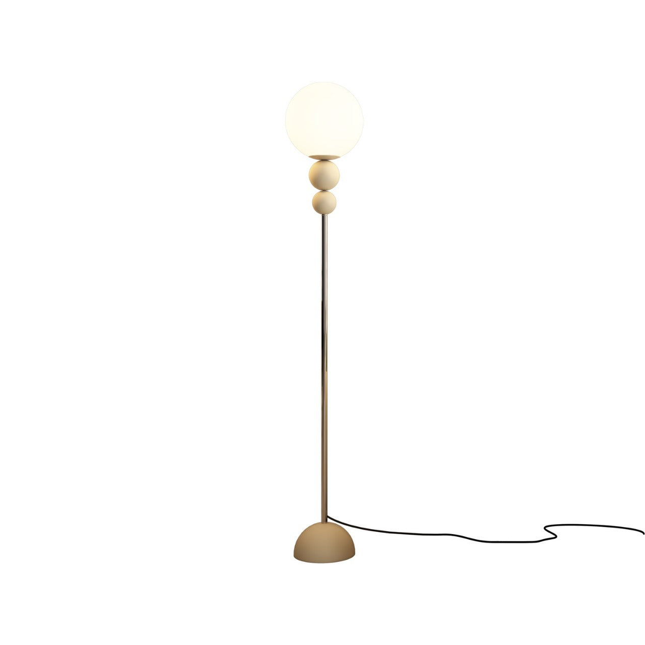 Iron PE Round Ball Floor Lamp
