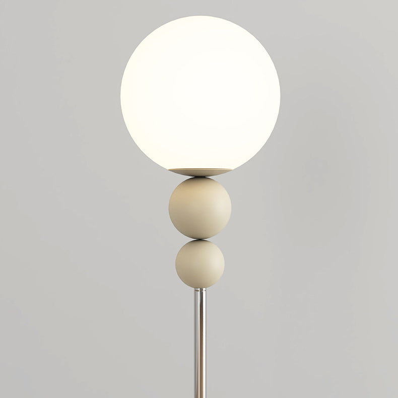 Iron PE Round Ball Floor Lamp
