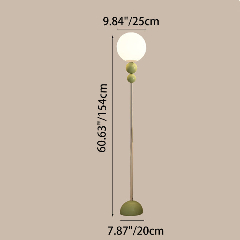 Iron PE Round Ball Floor Lamp