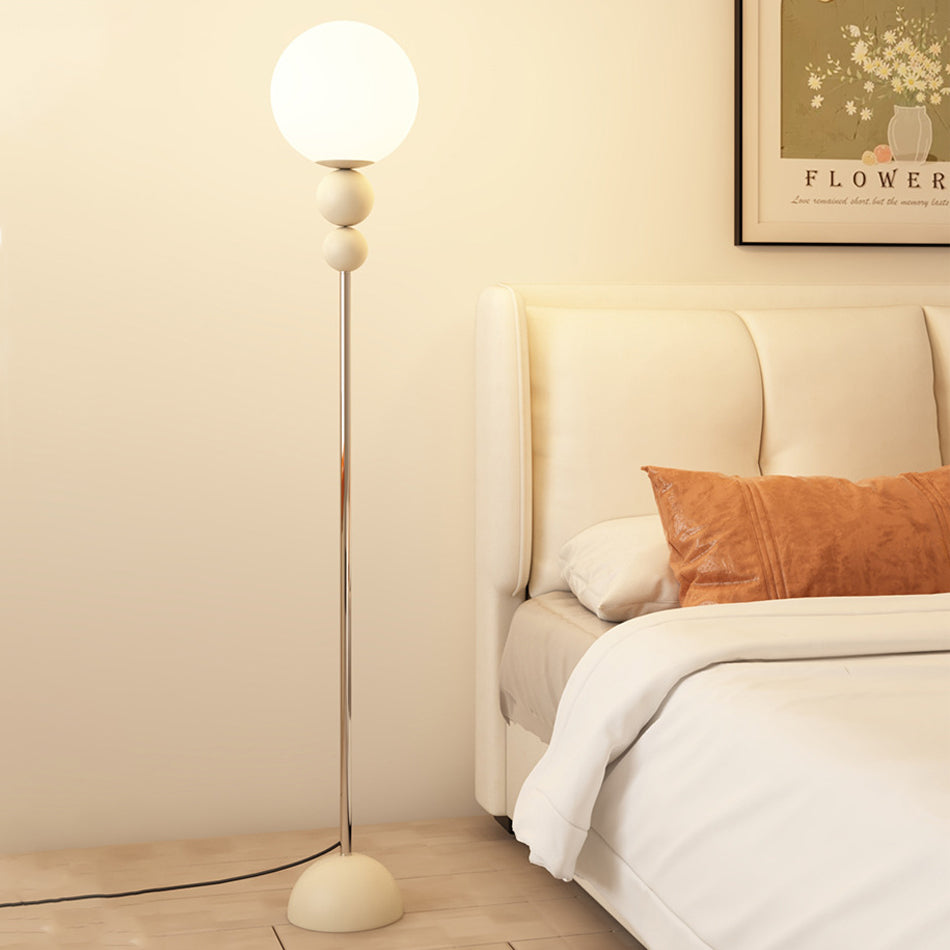 Iron PE Round Ball Floor Lamp