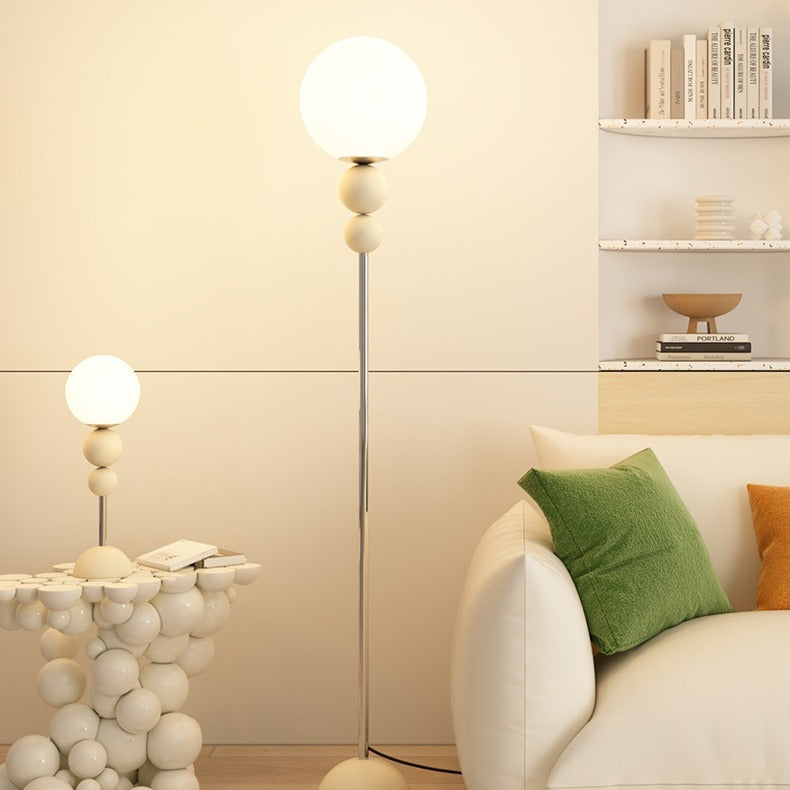 Iron PE Round Ball Floor Lamp