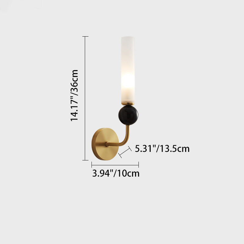 Copper Marble Ball Acrylic Wall Lamp