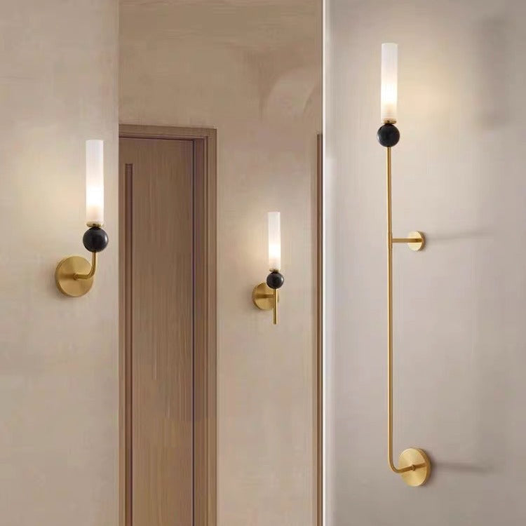 Copper Marble Ball Acrylic Wall Lamp