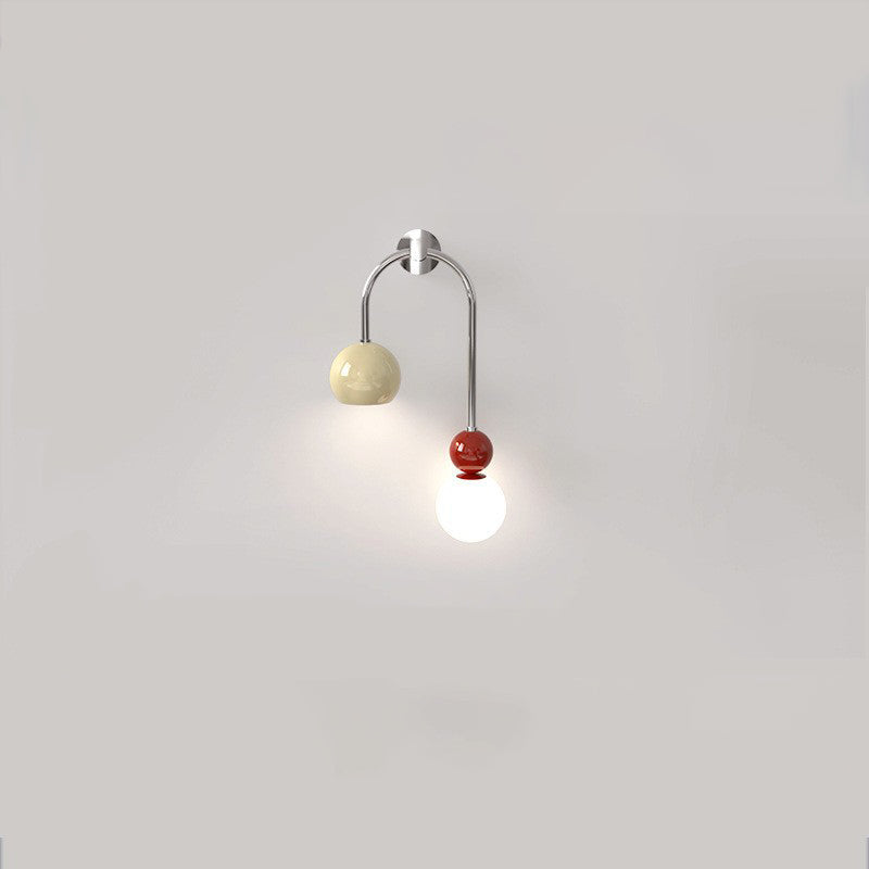 Arc Iron Acrylic Ball Wall Lamp
