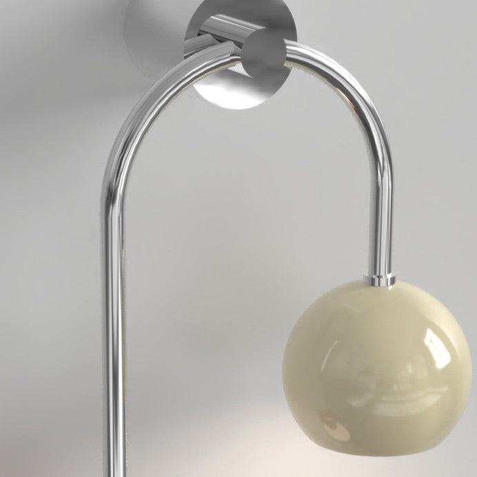 Arc Iron Acrylic Ball Wall Lamp