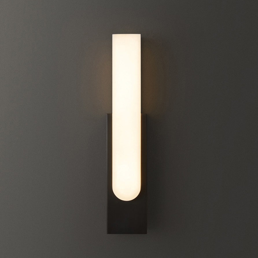 Column Imitation Marble Hardware Wall Lamp