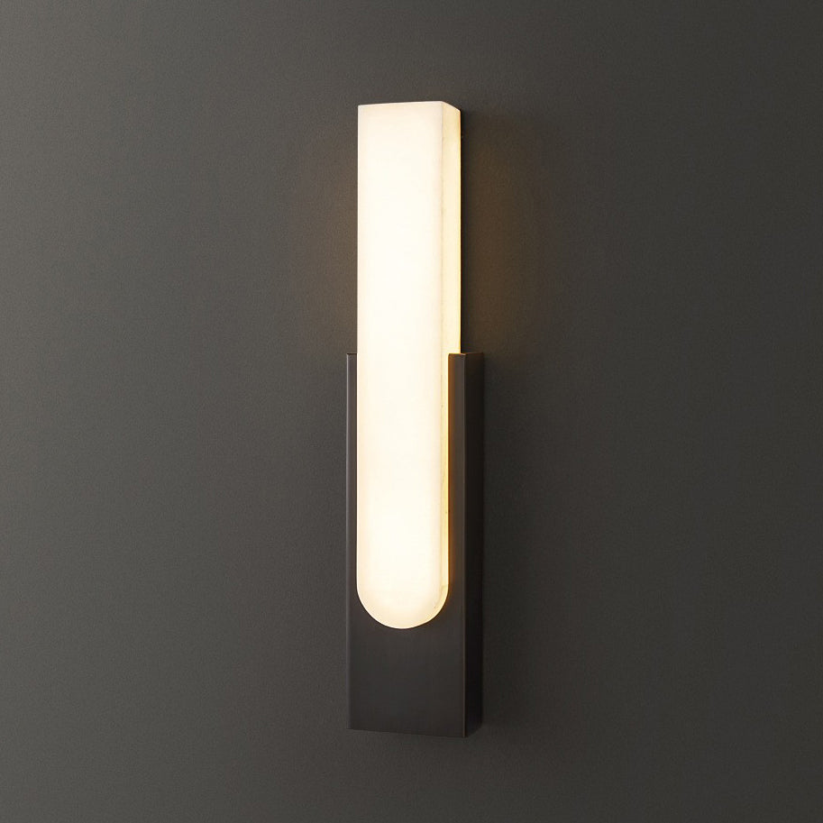 Column Imitation Marble Hardware Wall Lamp