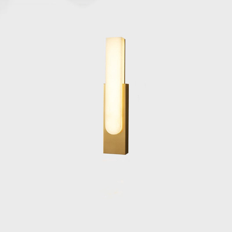 Column Imitation Marble Hardware Wall Lamp