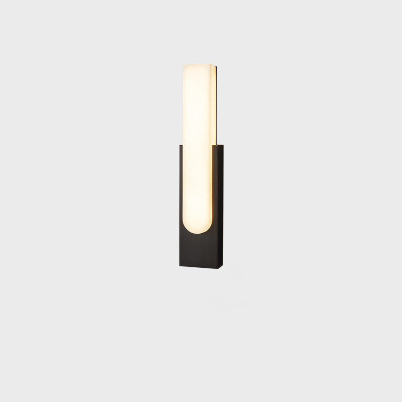 Column Imitation Marble Hardware Wall Lamp