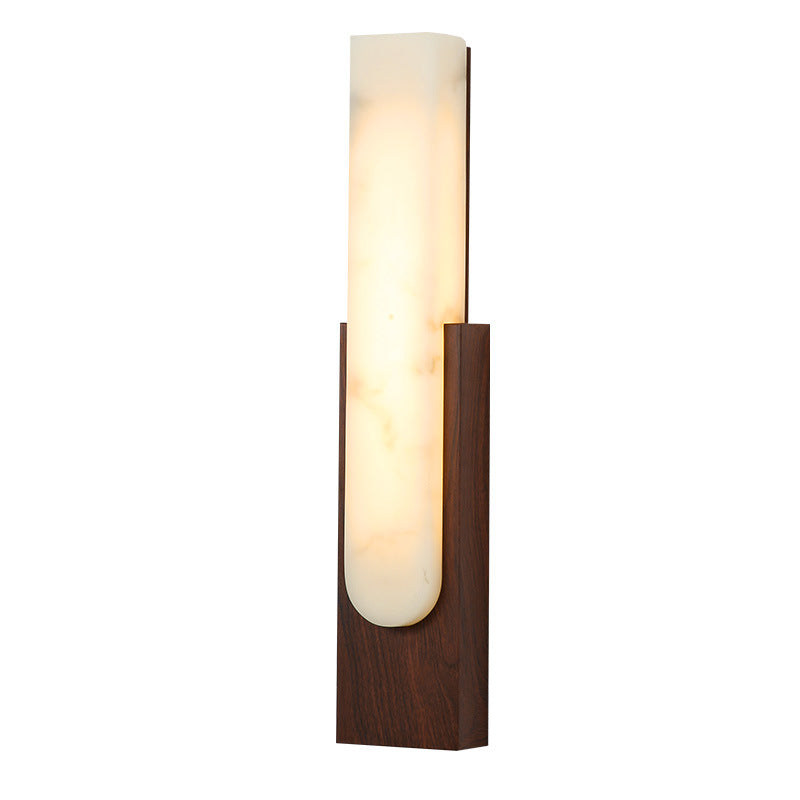 Column Imitation Marble Hardware Wall Lamp