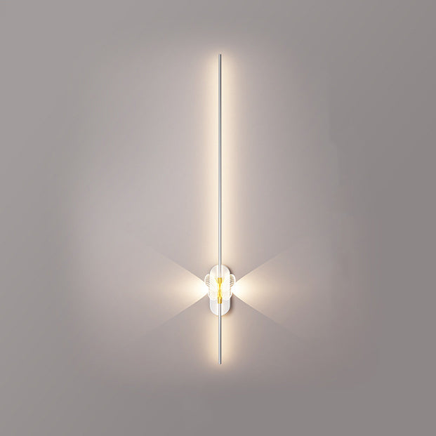 Iron Aluminum Straight Line Wall Lamp