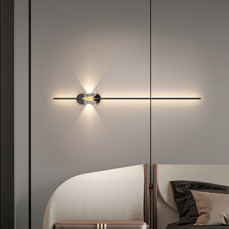 Iron Aluminum Straight Line Wall Lamp