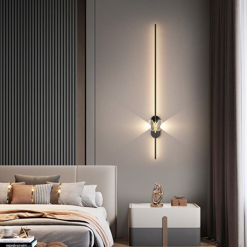 Iron Aluminum Straight Line Wall Lamp