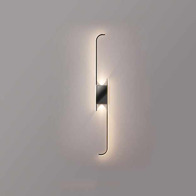 Silicone Arc Strip Iron Wall Lamp