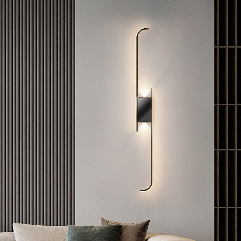 Silicone Arc Strip Iron Wall Lamp