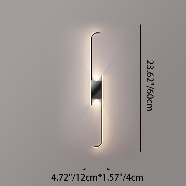 Silicone Arc Strip Iron Wall Lamp
