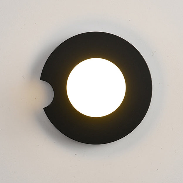 Geometric Circle Iron Glass Wall Lamp