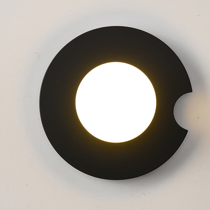 Geometric Circle Iron Glass Wall Lamp
