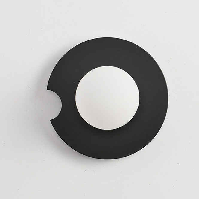 Geometric Circle Iron Glass Wall Lamp