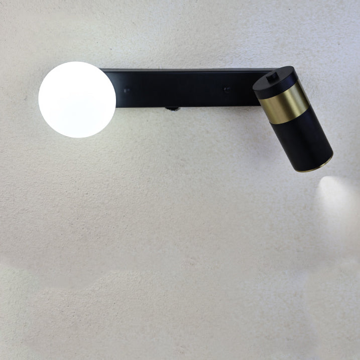 Iron Aluminum Cylinder Rotatable 2-Light Wall Lamp