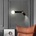 Iron Aluminum Cylinder Rotatable 2-Light Wall Lamp