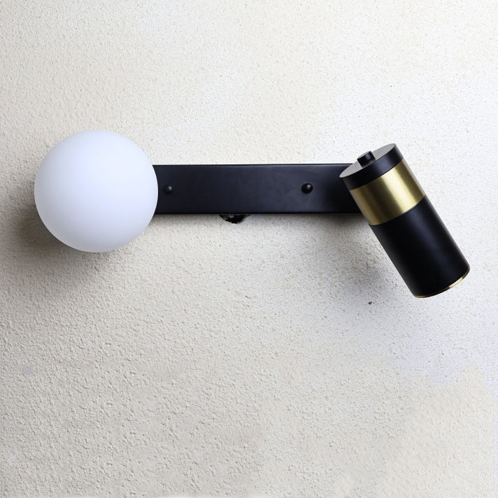 Iron Aluminum Cylinder Rotatable 2-Light Wall Lamp