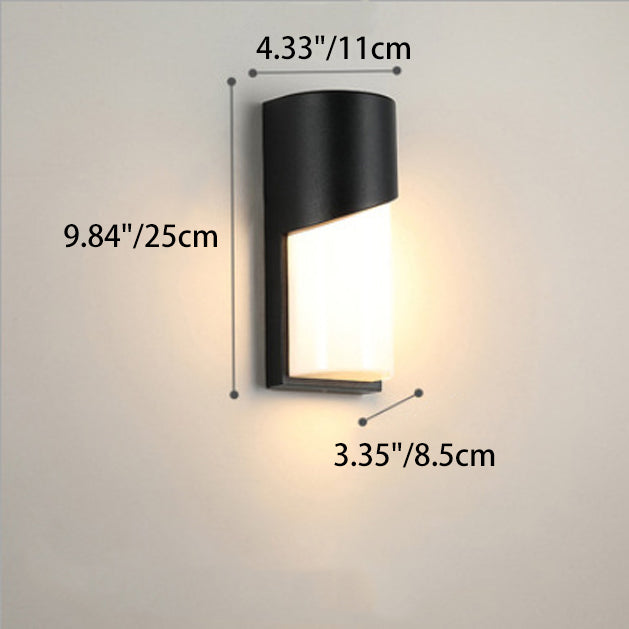 Aluminum Acrylic Semicircle Garden Outdoor Light