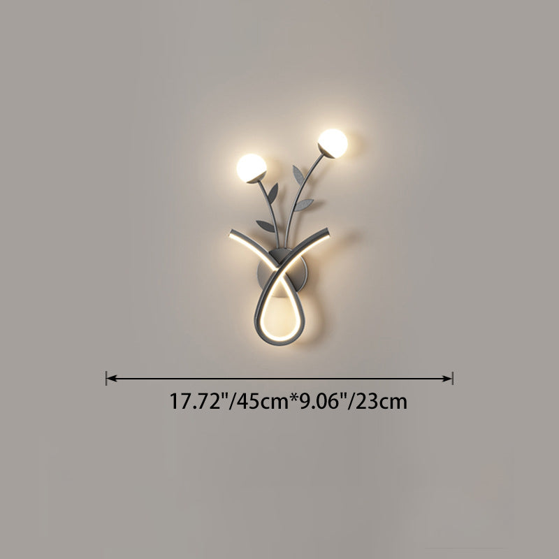 Iron Acrylic Flower Living Wall Lamp