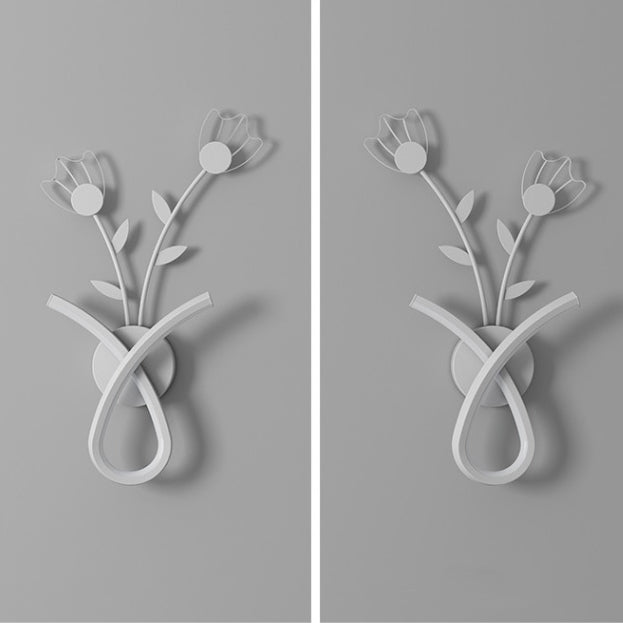Iron Acrylic Flower Living Wall Lamp