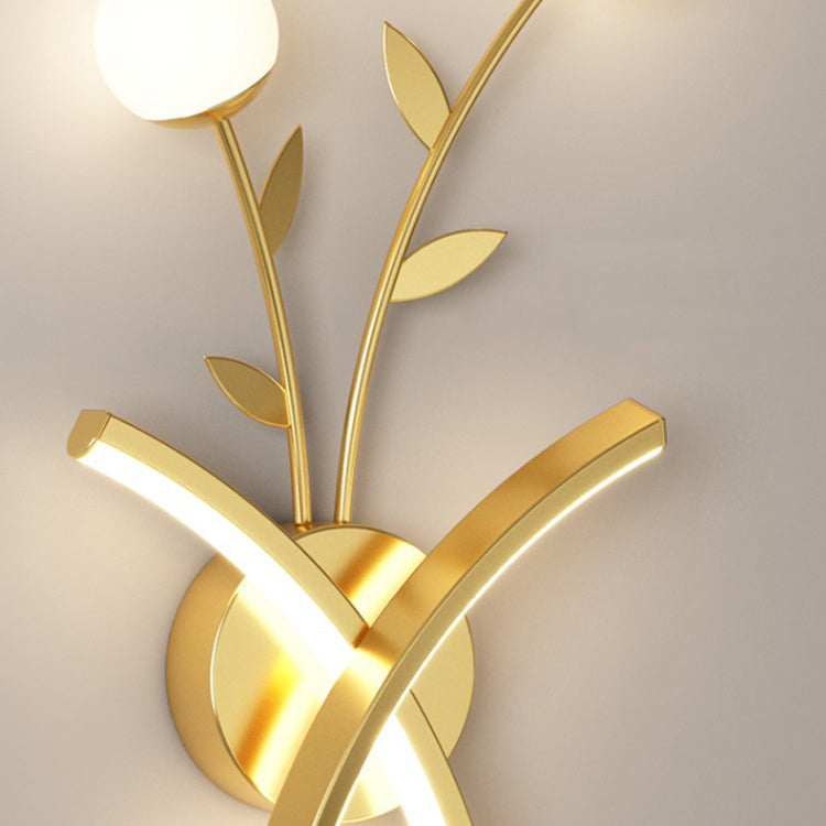 Iron Acrylic Flower Living Wall Lamp