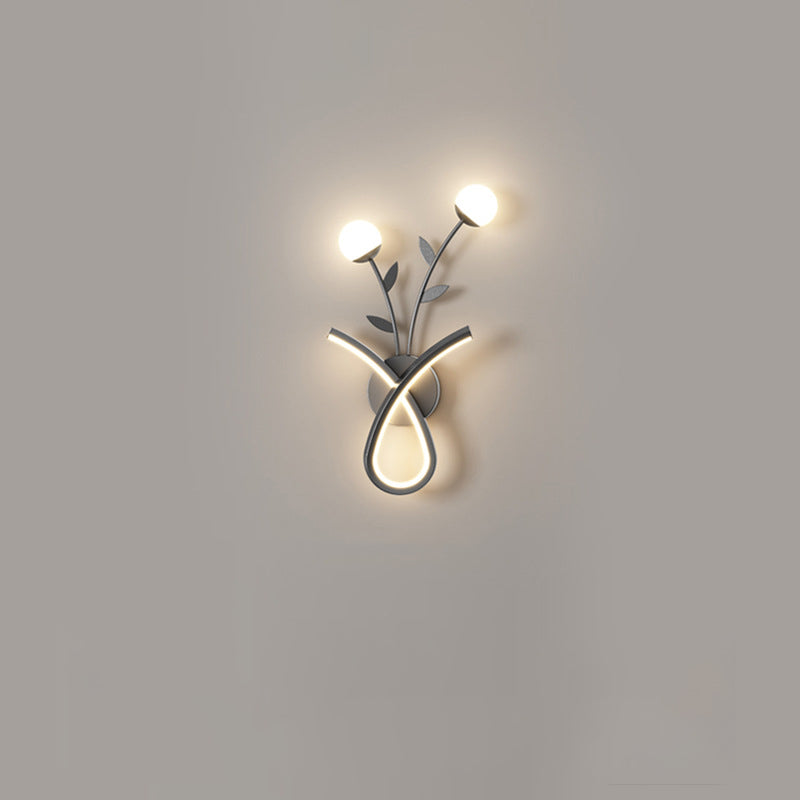 Iron Acrylic Flower Living Wall Lamp