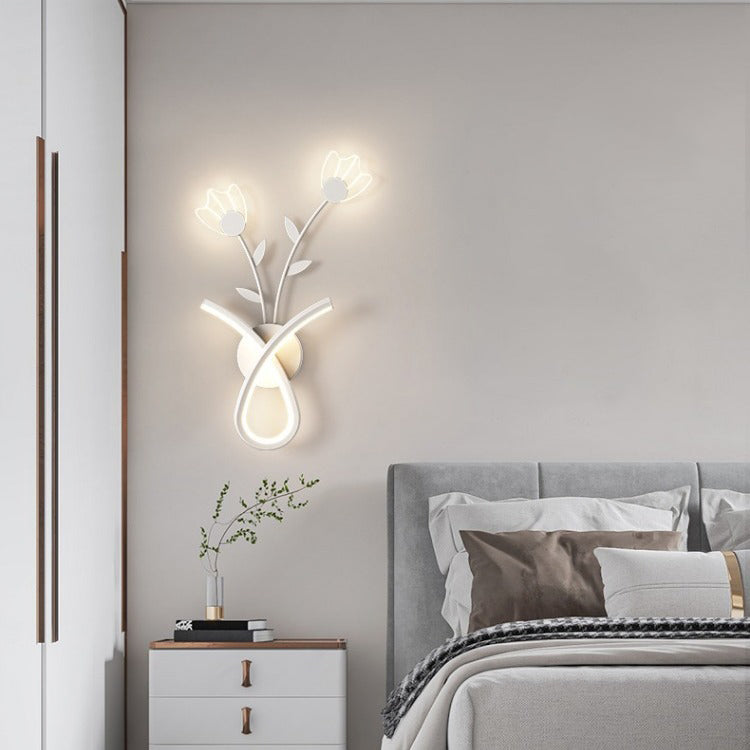 Iron Acrylic Flower Living Wall Lamp