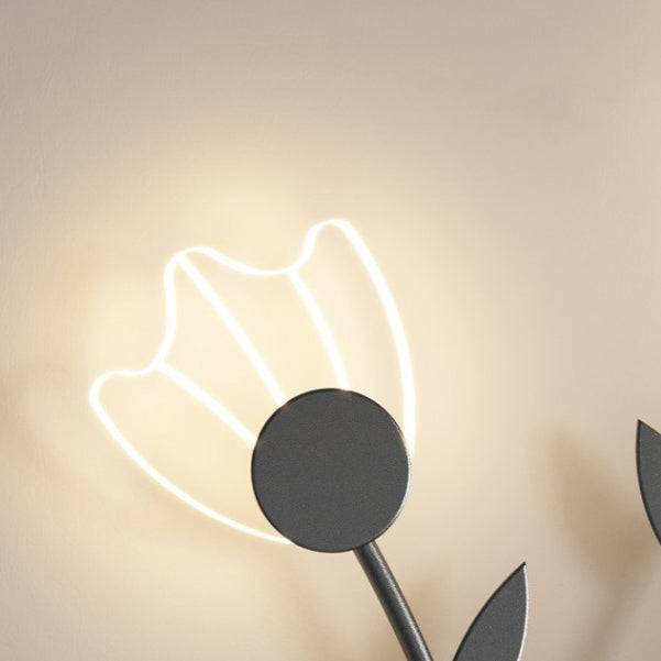 Iron Acrylic Flower Living Wall Lamp