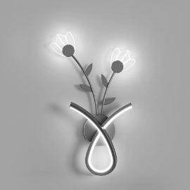 Iron Acrylic Flower Living Wall Lamp